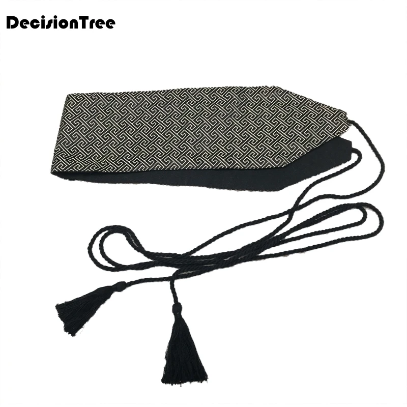 

2021 japanese style cotton femme original homemade kimono waist belt retro elastic waist belt floral printed yukata waistband