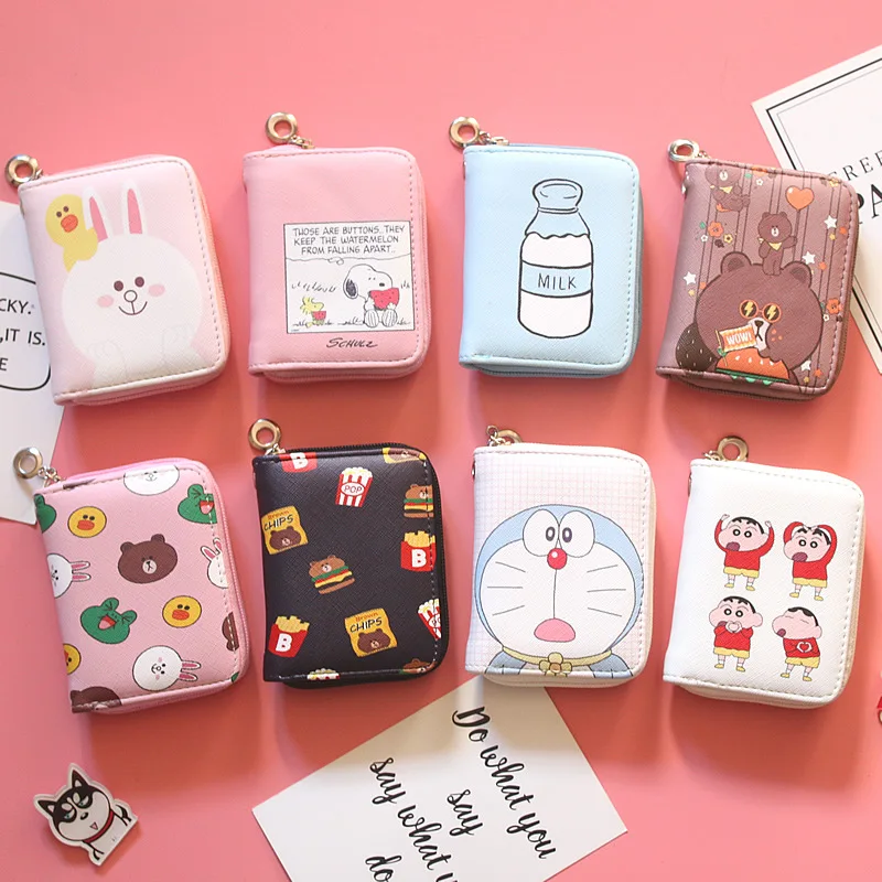 Новинка искусственная кожа мультяшный принт держатели для ключей унисекс