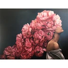 Цветочная Женская Вышивка крестиком 11CT, наборы для рукоделия, набор для рукоделия, холст с принтом, хлопчатобумажная нить, украшение для дома, новая распродажа