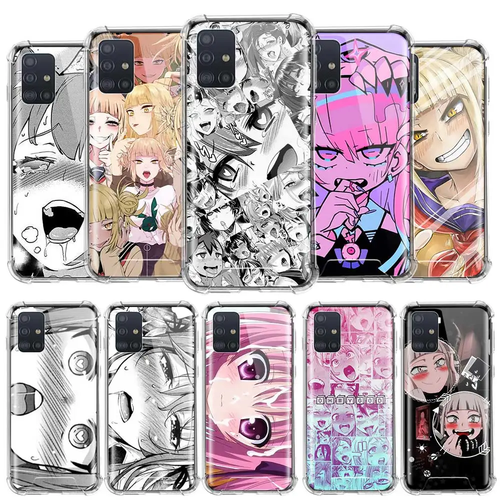 

Case For Samsung Galaxy A51 A71 M51 A41 A31 A21s A21 M31 M21 Airbag Anti-Fall TPU Sac Phone Cases Cas Hentai Harajuku Anime Girl