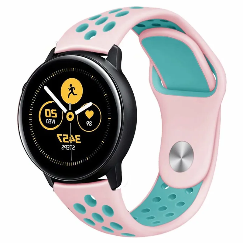 22/20 мм Huami Amazfit band для samsung Шестерни спортивные S2 S3 Galaxy часы активное 2 42 мм 46 мм силиконовый ремешок для часов для Pebble Time huawei gt