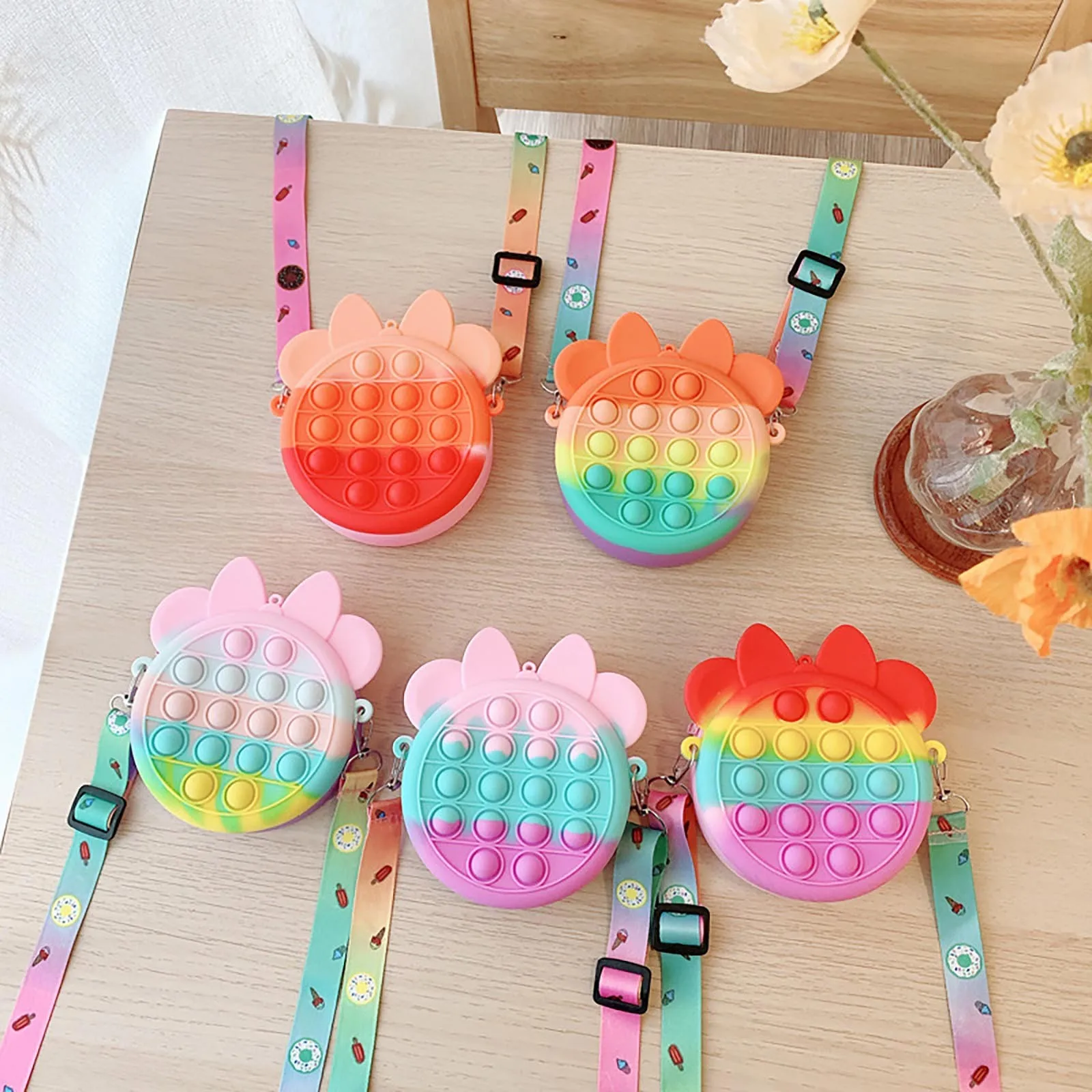 Большие пакеты Popete кошелек для монет игрушки пузырьковая сумка через плечо