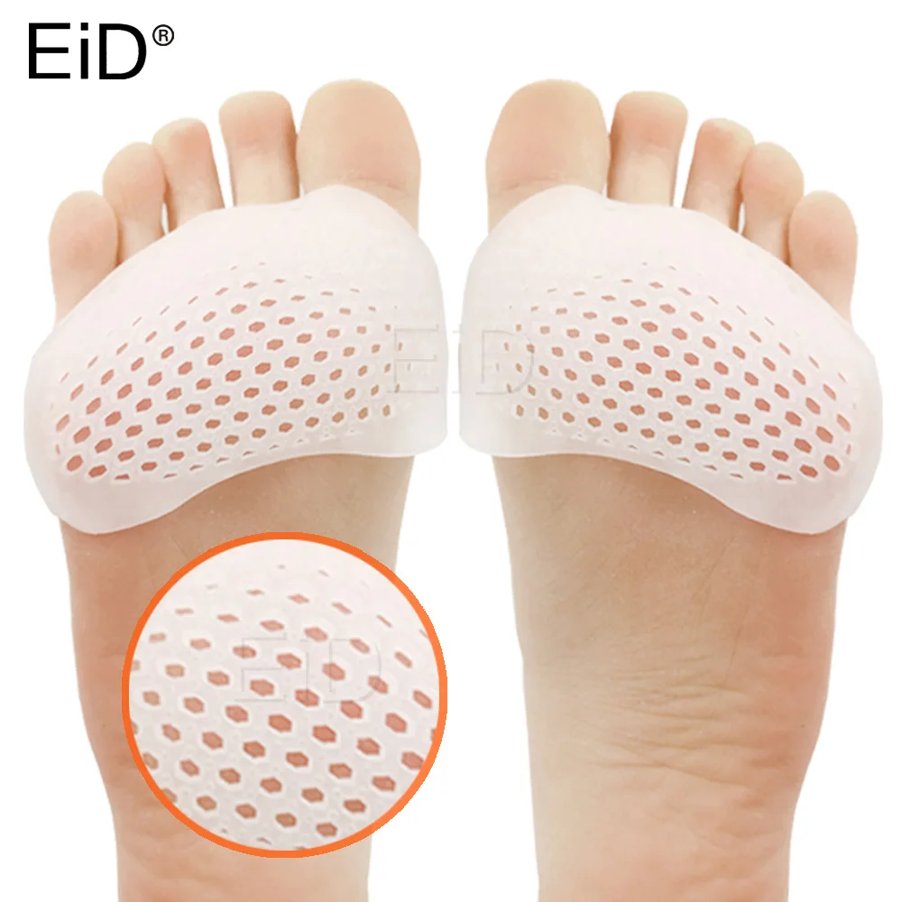 

EiD Silicone Insoles Forefoot Pads for Women High Heel Shoes Foot Blister Care Toes Insert Pad Honeycomb Gel Insole Pain Relief