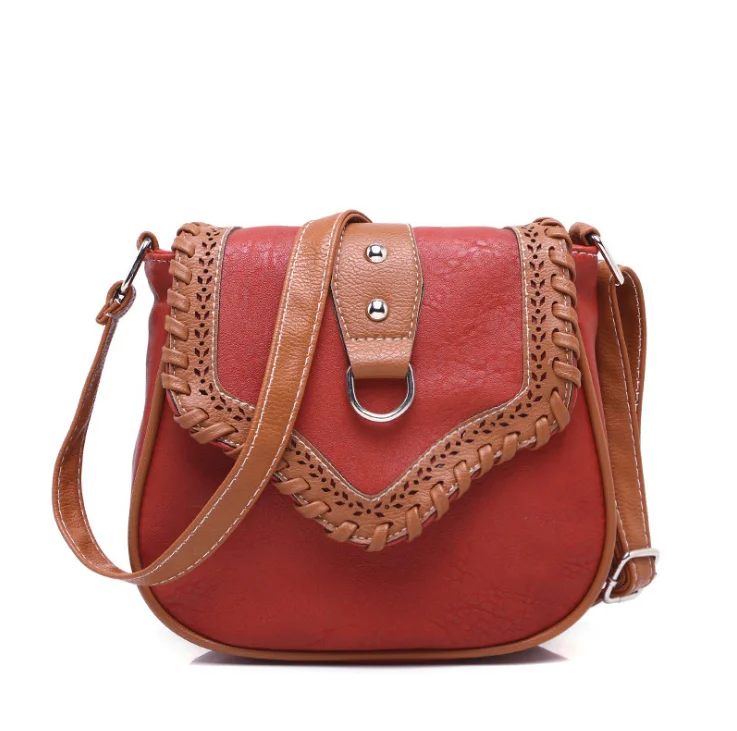 

2021 New Women's Shoulder Bag Retro Style Woven Small Square Messenger Bag
