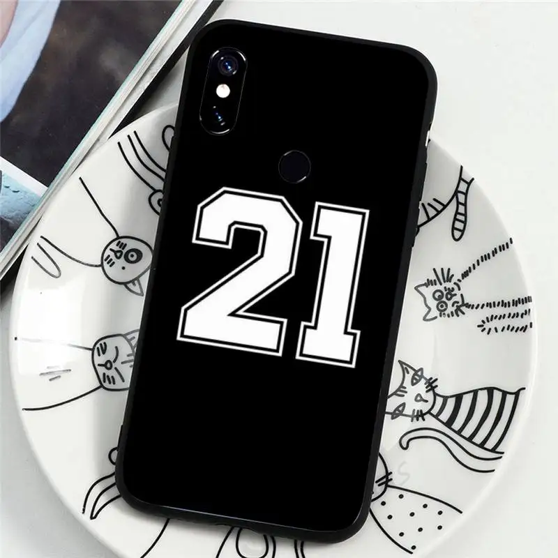 

Football Lucky number Phone Case For Xiaomi Redmi note 7 8 9 t k30 max3 9 s 10 pro lite