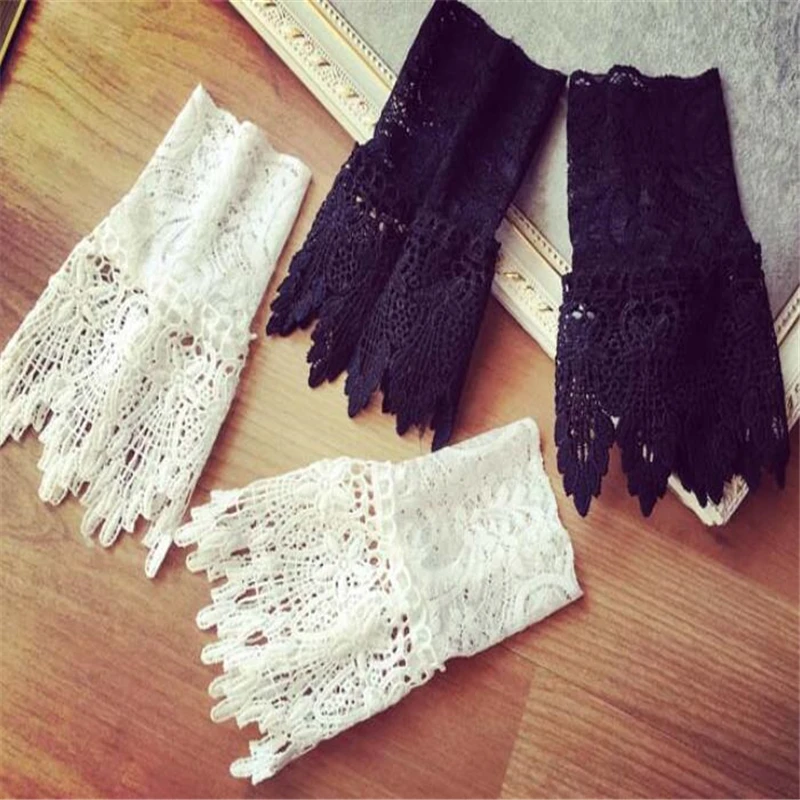 Новинка женские накладные манжеты на руку плиссированные Корейская Красивая