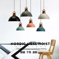 nordic modern aluminum wood e27 pendant lights dining table bedside bar kitchen dining room decoration lighting