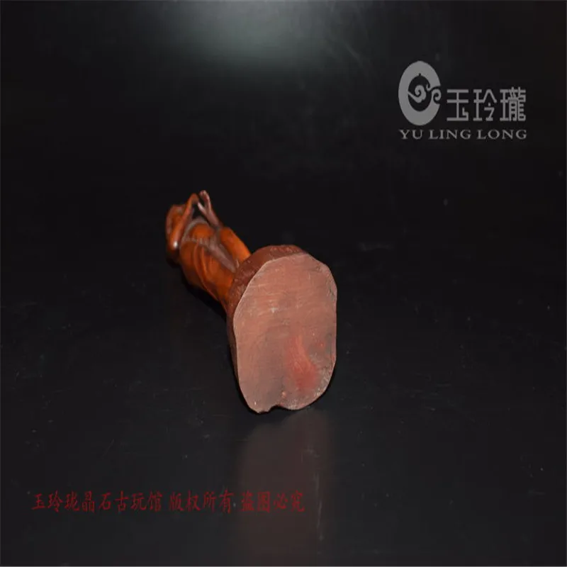 

China old Beijing old goods Exquisite Boxwood carved Beauty female beauty naked girl