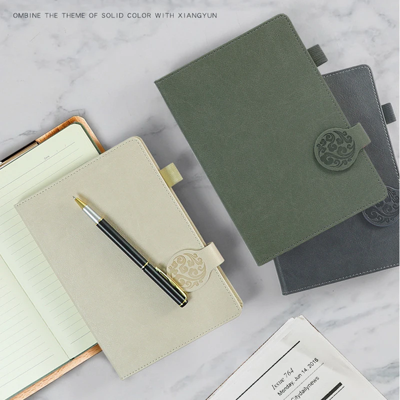 

One Piece New Notebook A-5 Thickened Hand Ledger Schedule Book Creative Buckle Notebook Business Office Student Diary Stationery