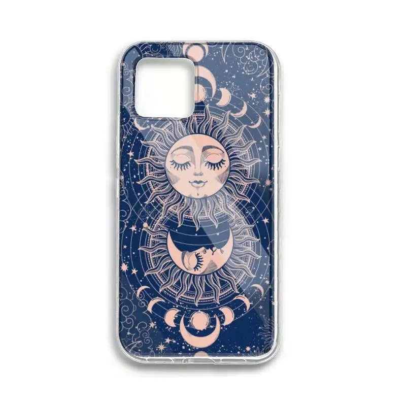 

Funny Sun Moon Face Shockproof Phone Case for iPhone 11 12 pro XS MAX 12 12Mini 8 7 6 6S Plus X SE 2020 XR phone case