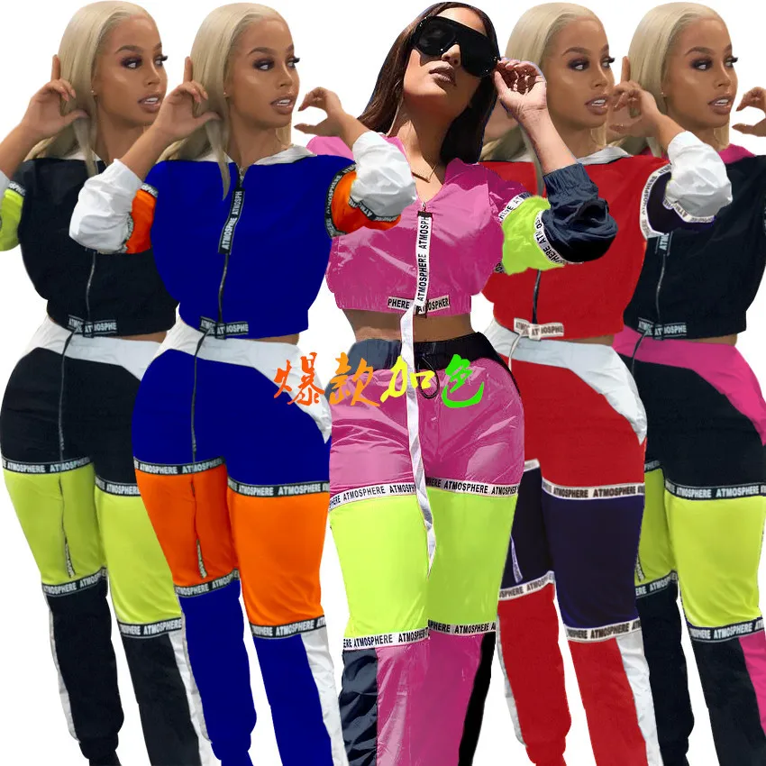 2019 спортивный стиль сафари с капюшоном женский костюм буквенным принтом в