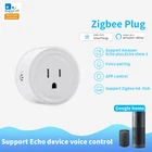 Умная розетка EWelink ZigBee, мини-выключатель с голосовым управлением, совместим с хаб Samsung SmartThings, Amazon Alexa