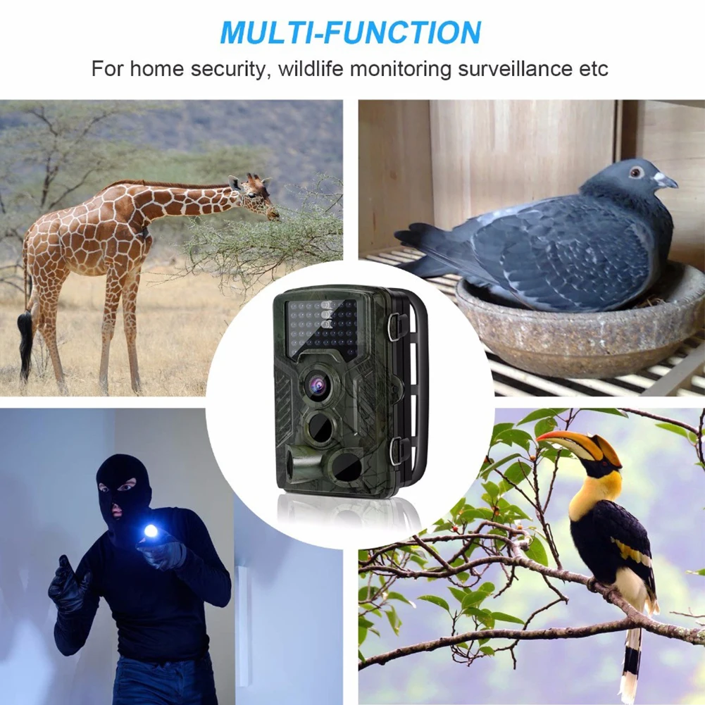 

Trail Cameras Night Vision Hunting Camera 1080P HD Digital Infrared Wildlife Scouting Animal Cameras Waterproof