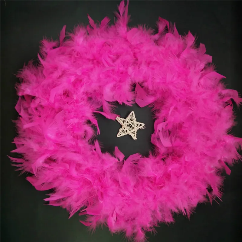 6pcs Fluffy Turkey Feather Shawl Decoration Plumes Boa 1.9-2m Feathers boa for Crafts Party Costumes DIY | Дом и сад