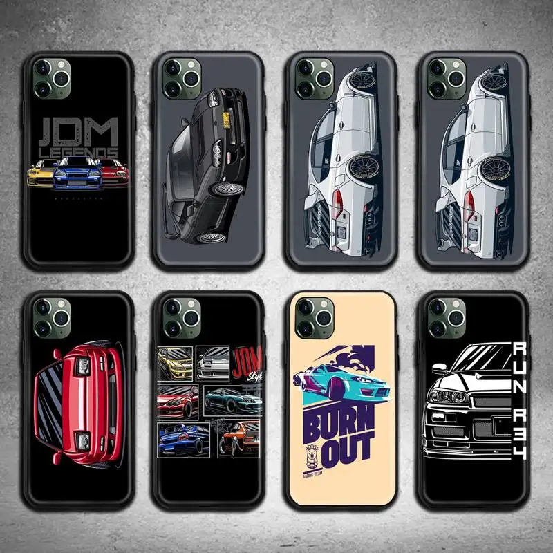 

Cool tokyo drift JDM Sports Car Phone Case For iphone 13 12 11 Pro Max Mini XS Max 8 7 6 6S Plus X 5S SE 2020 XR cover