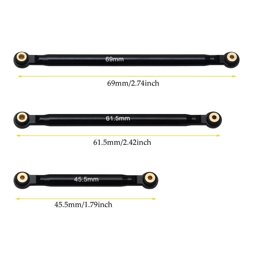 

Hot Racing Aluminum Link Set For LWB (133.7mm) Axial SCX24 SXTF133J01 SCX 24 Vehicle With LWB Links