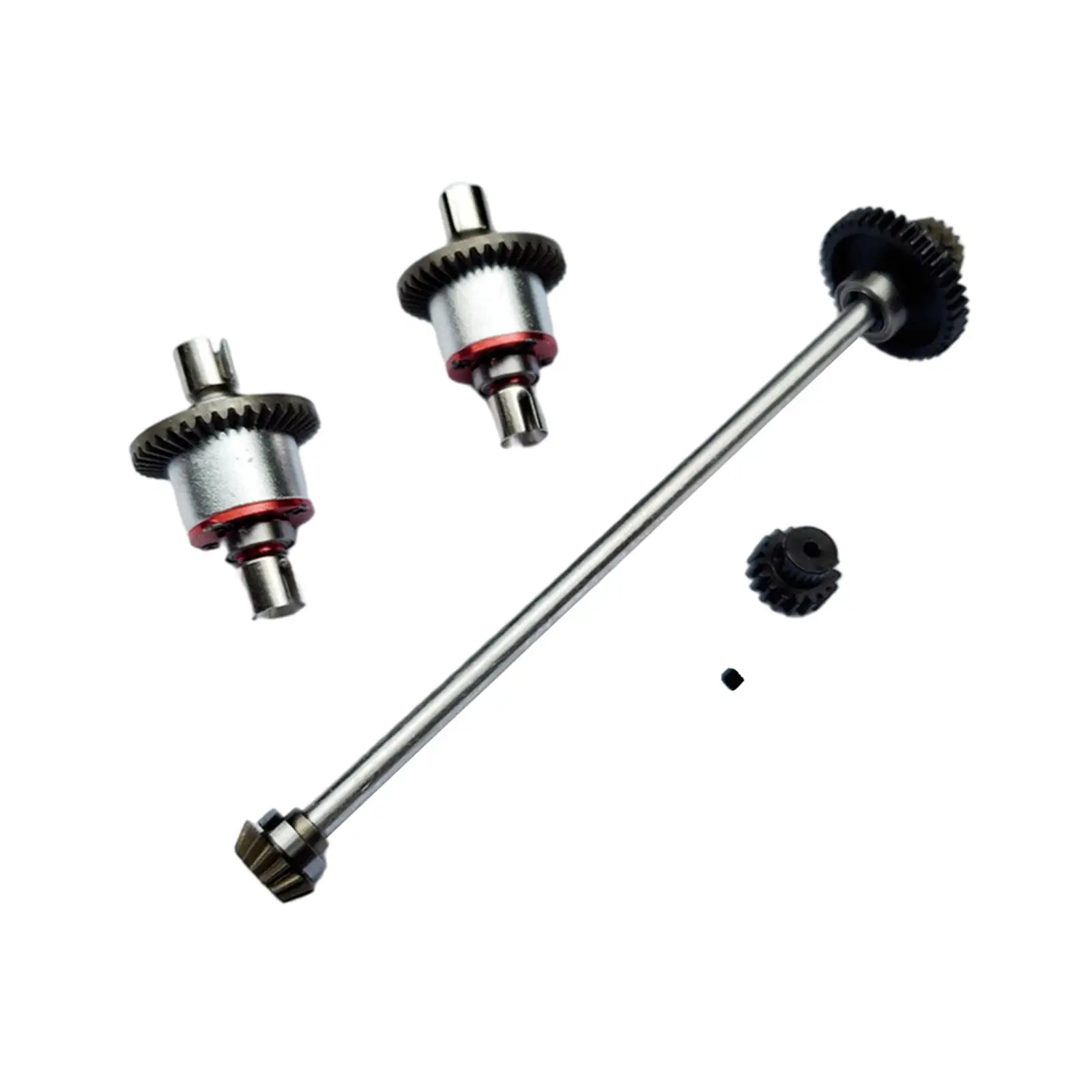 Juego de engranajes diferencial para coche de radiocontrol, accesorios de manualidades para Wltoys A959, A969, 17T, 1/18-4