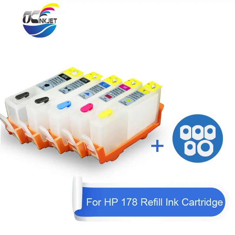 Чернильный картридж OCINKJET для HP 178 XL 5 цветов с чипом Photosmart 5510 5515 5520 6510 6520 7510 B109a B210a