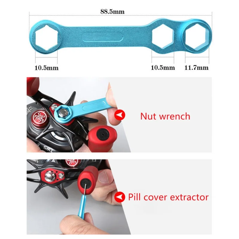 

DIY Baitcasting Fishing Reel Matertial Repair Kit Combo Maintenance Tools Spool Dismantling Device Pin Fishing Tool