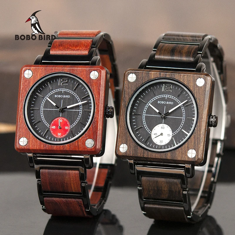 Часы relojes hombre 2020 мужские наручные кварцевые в деревянной коробке|Кварцевые часы| |