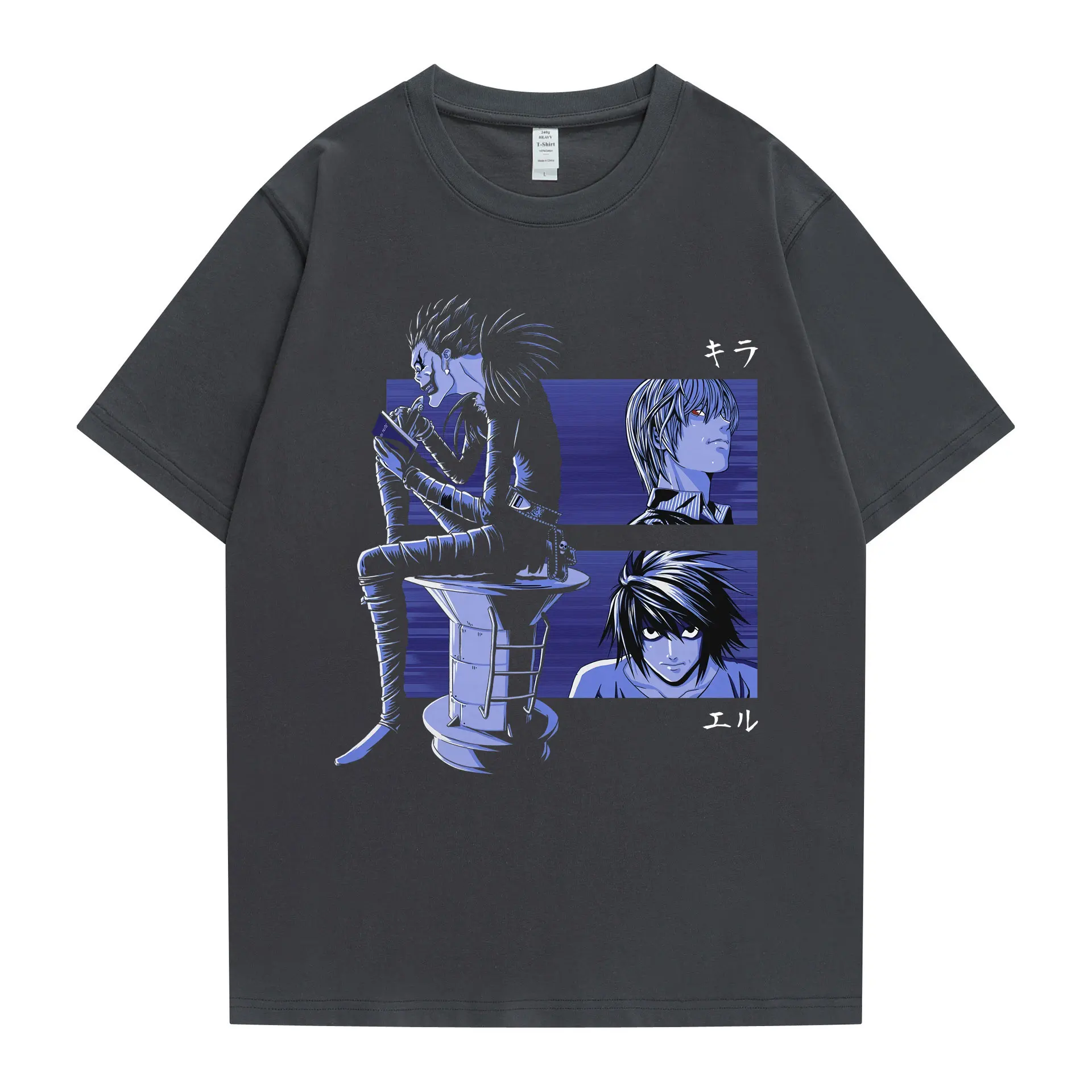 

Death Note Summer Short Sleeve T-shirt Print Fashion Streetwear Men's Casual Harajuku Loose Mature Breathable T-shirts New Style