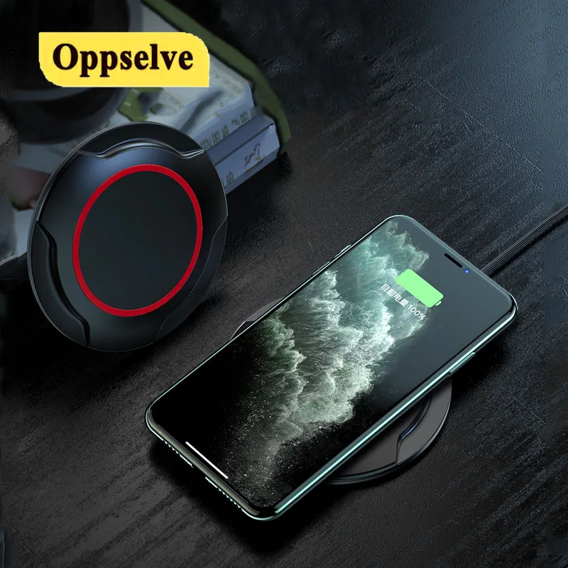

Беспроводное зарядное устройство Qi для iPhone 11 12 X XR XS Max 8, быстрая Беспроводная зарядка для Samsung S21, Xiaomi, Huawei, беспроводное зарядное устройство Qi