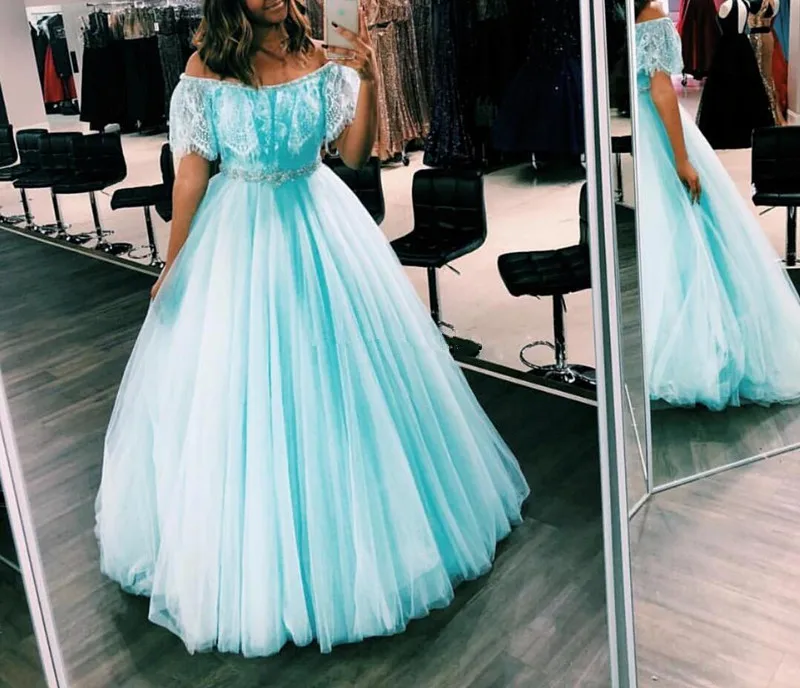 

Зеленые платья для Quinceanera 2021, скромное милое бальное платье 16 дюймов, со складками, с коротким рукавом, кружевное платье для вечеринки в чест...