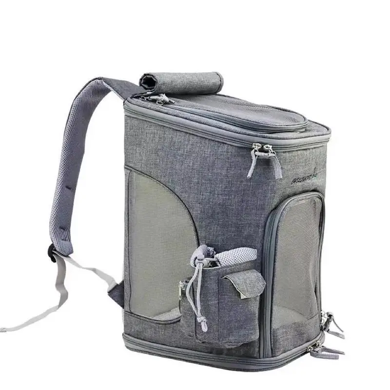 Stone Gray M Old Дропшиппинг, переноска для кошек, очень большая вместительность, рюкзак для домашних животных, дышащая переноска для домашних животных, переносная сумка на плечо для путешествий, M/L - Цвет: Stone Gray M Old
