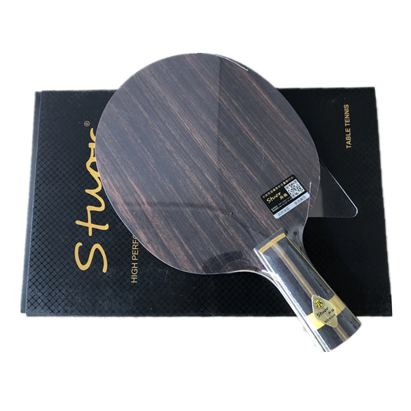 short handle Stuor 19 новые черные золотые провинции(Ebony Innerforce ALC, OFF+) лезвие для настольного тенниса ракетка для Пинг-Понга Летучая Мышь - Цвет: short handle