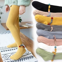 baby autumn winter tights hot baby toddler kid girl ribbed stockings cotton warm pantyhose solid candy color tight 0 12years