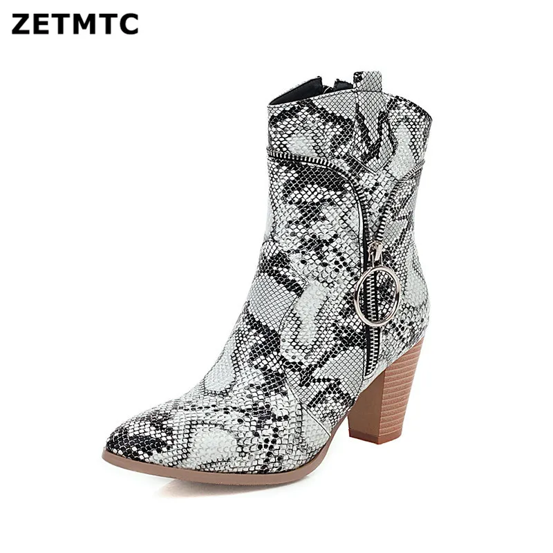 Мотоциклетные ковбойские сапоги в западном стиле женские короткие из