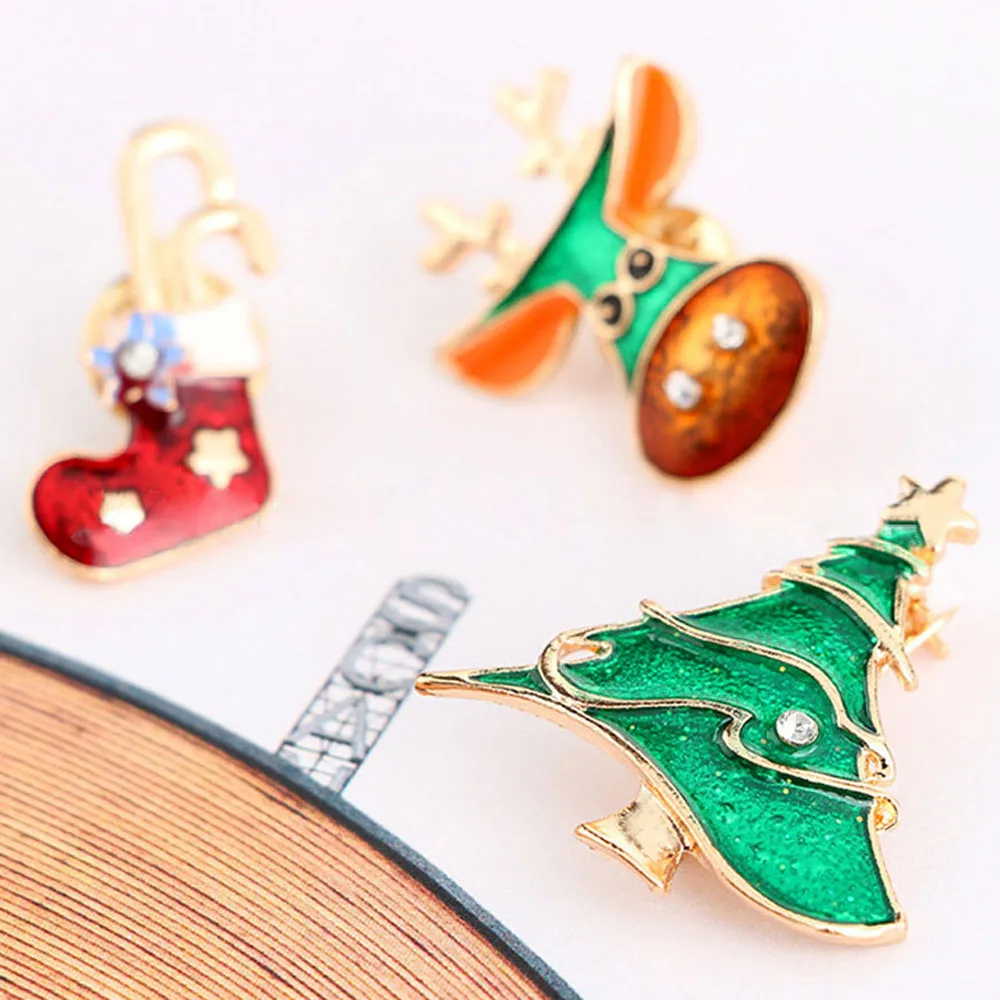 3 шт./компл. Рождественские Броши Модные Рождественская елка Носки для малышей