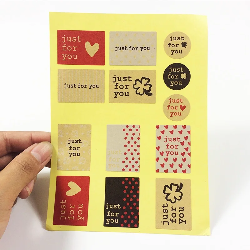 

1300 шт. винтажная серия "только для тебя", наклейка для печати, крафт-бумага, многофункциональная Подарочная этикетка для запечатывания