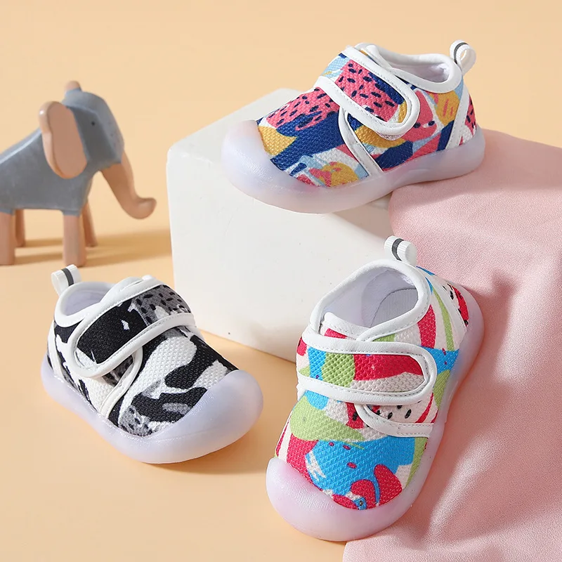 

Baby Rubber Bottom Shoes Cotton Soft Non-slick New High Quality School Shoes Walking Shoes Chirldre Girl Boys Spring