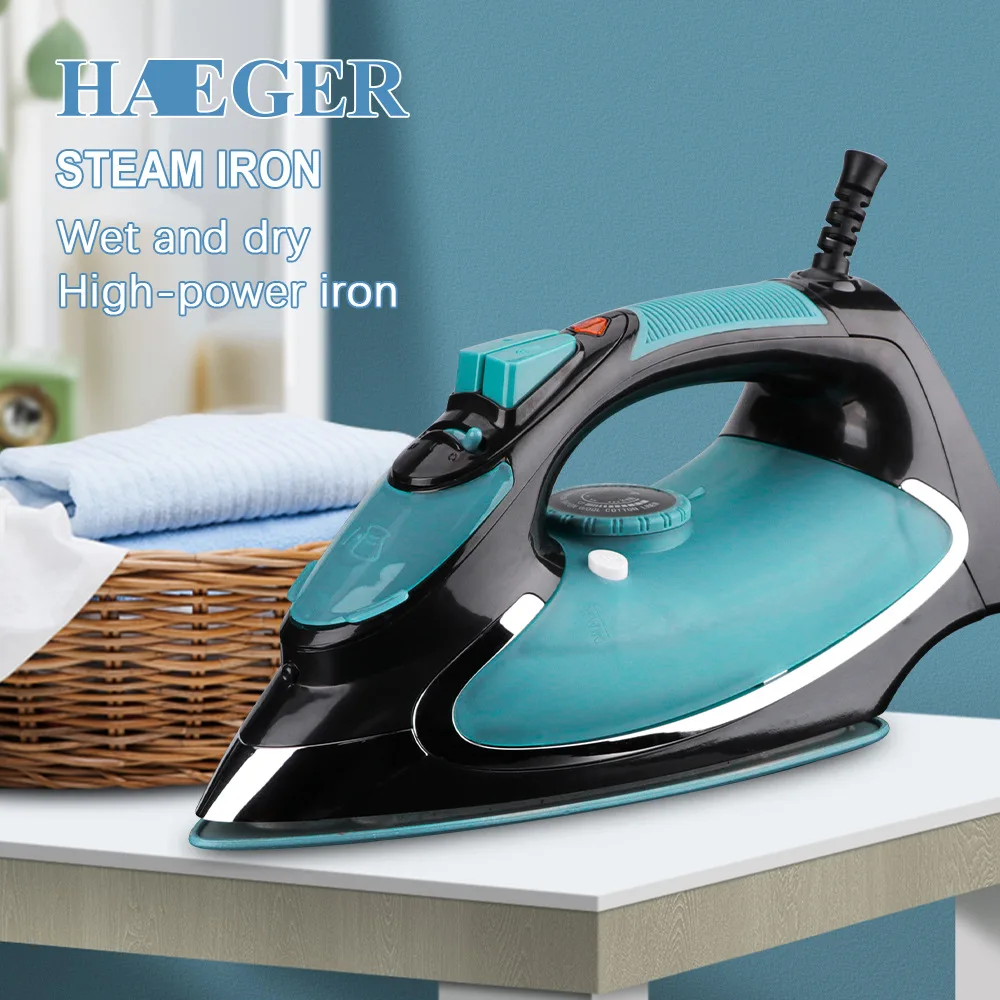 Утюг паровой HAEGER беспроводной 2200 Вт 2 в 1 с подставкой | Бытовая техника