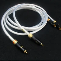 hifi 5nocc wbt rca cable crystal silver audio line for hifi home theater cd dvd amplifier