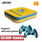 Игровая консоль для ТВ и видео 4 K, 256 ГГц, 50000 + игр, супер консоль для PS1DCN64, детский Ретро игровой плеер с беспроводными контроллерами, TF карта