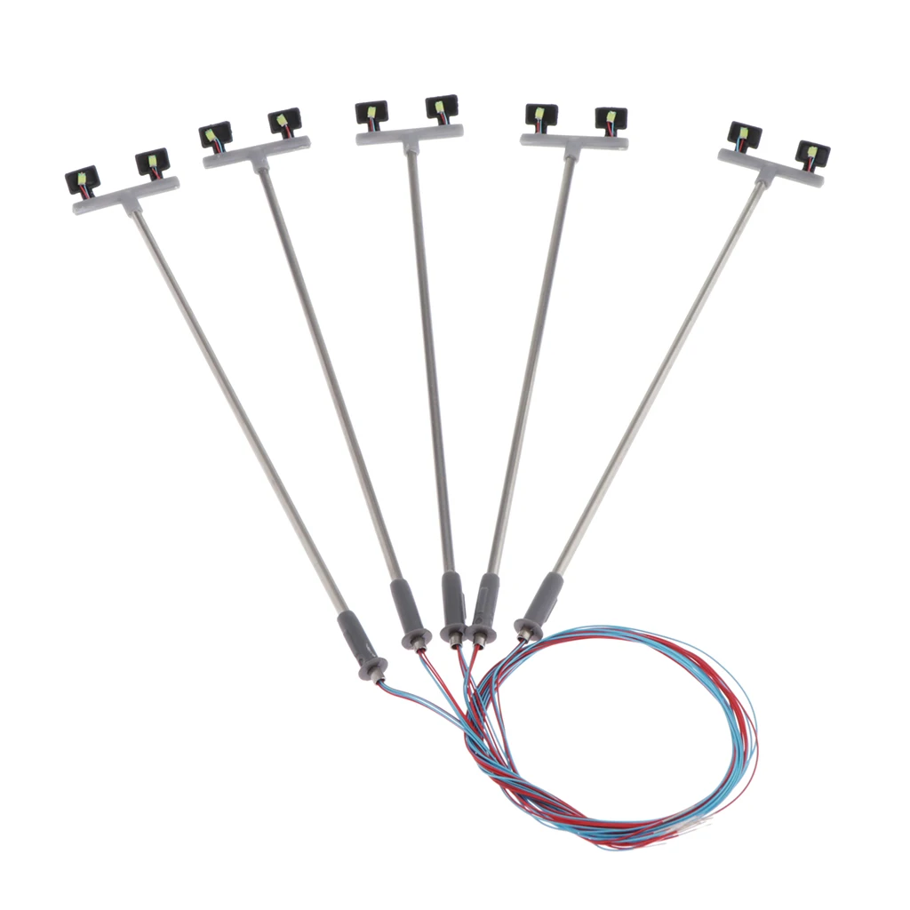 5 шт. модель железнодорожного поезда светодиодные лампы-мини Ландшафтный корт