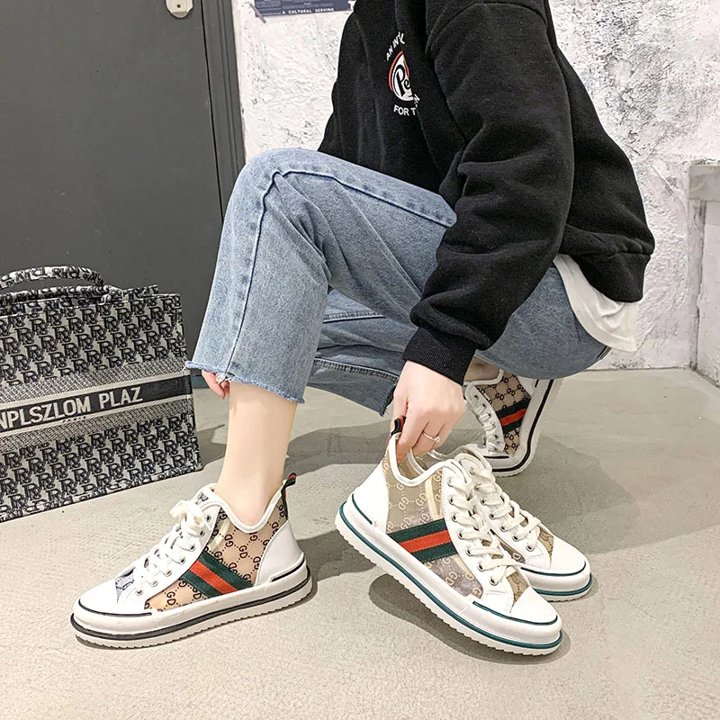 

Ladies high-top canvas shoes mesh breathable ladies fashion summer casual sports shoes ladies shoes ladies vulcanized shoes