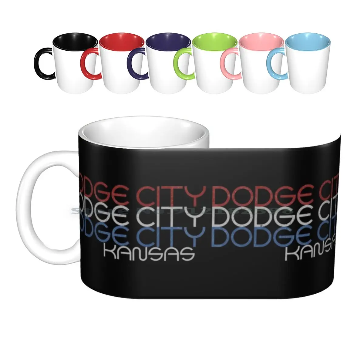 

City Kansas Ceramic Mugs Coffee Cups Milk Tea Mug City Kansas City Kansas City Kansas Vintage City Kansas Retro City Kansas