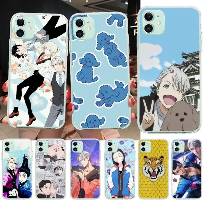 

Hot Yuri On Ice Anime Phone Case For Iphone 12 11 Pro Max Mini XS Max 8 7 6 6S Plus X 5S SE 2020 XR Cover