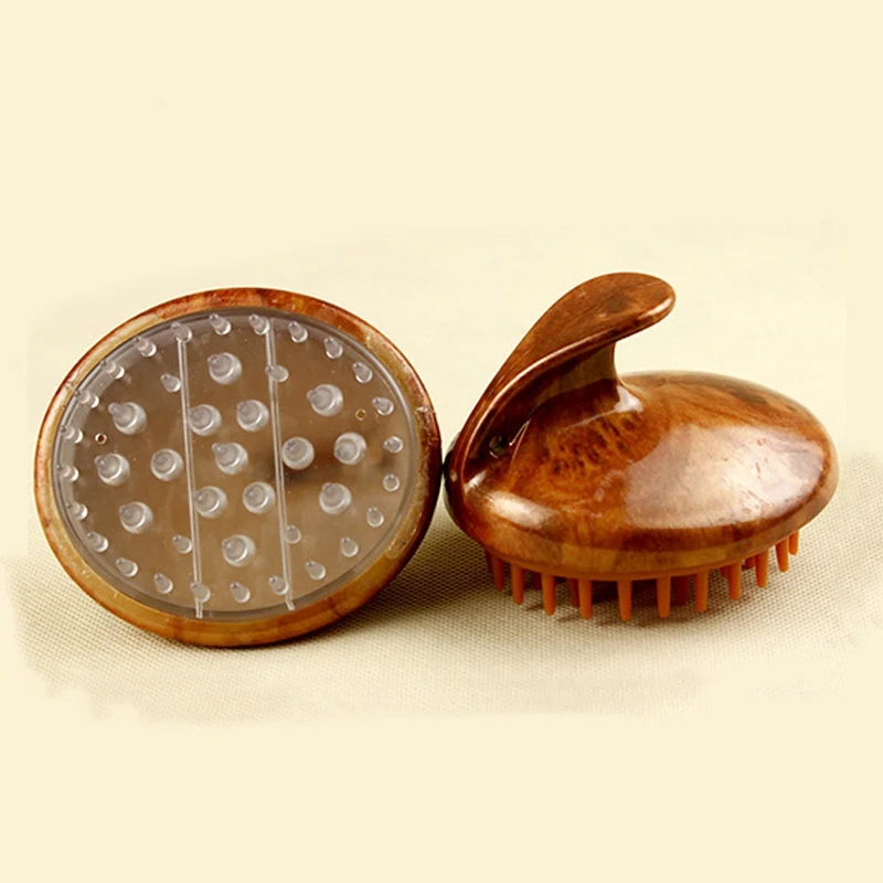 Щетка для волос шампунь спа похудения силиконовая голова тела круглый гребень