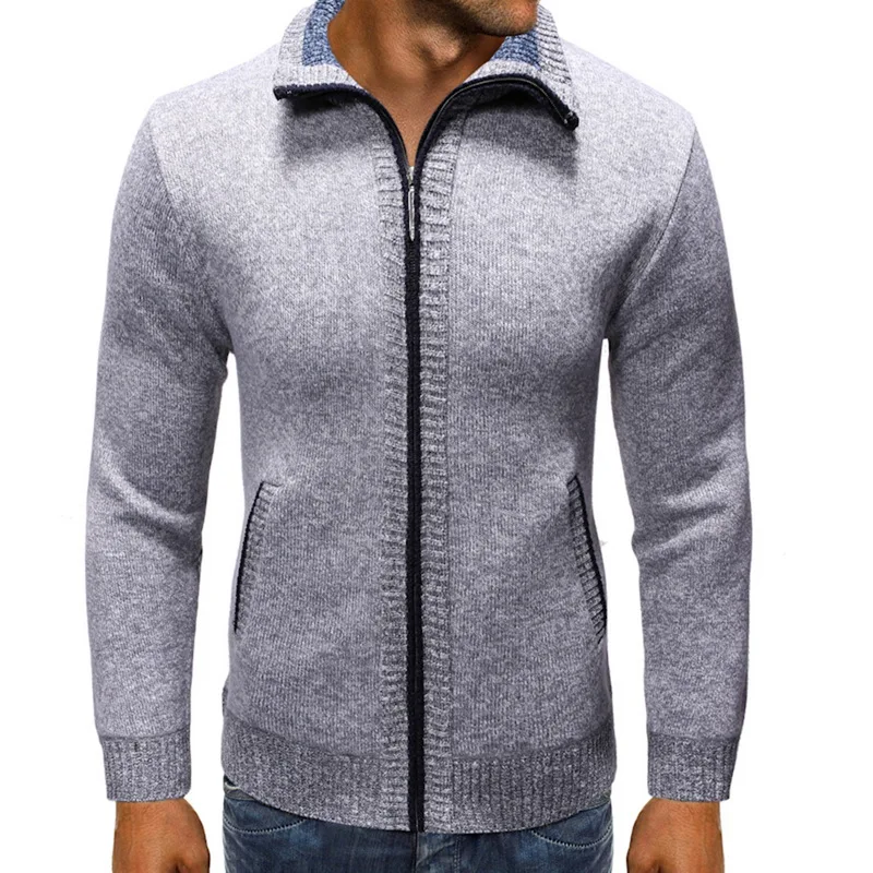 CYSINCOS Новый Мужской флисовый свитер осень зима теплое кашемировое платье тонкий