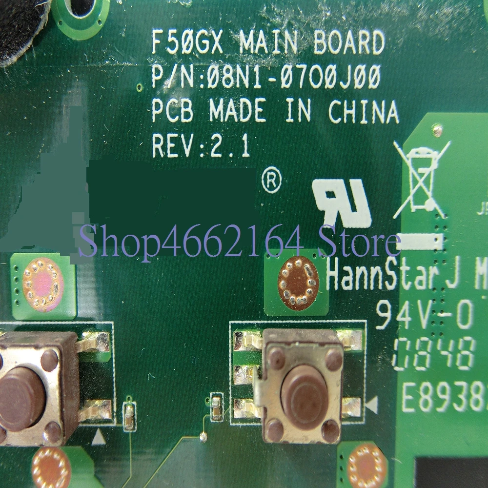 Материнская плата для ноутбука F50GX M.B.REV2.1 ASUS P/N:08N1 07O0J00 материнская протестирована