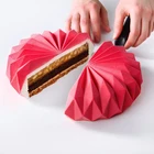 Форма для выпечки торта, оригами, для муссов и десертов силикон, 3D формы, силиконовая форма, форма для выпечки шоколада, жаропрочная посуда для фондан