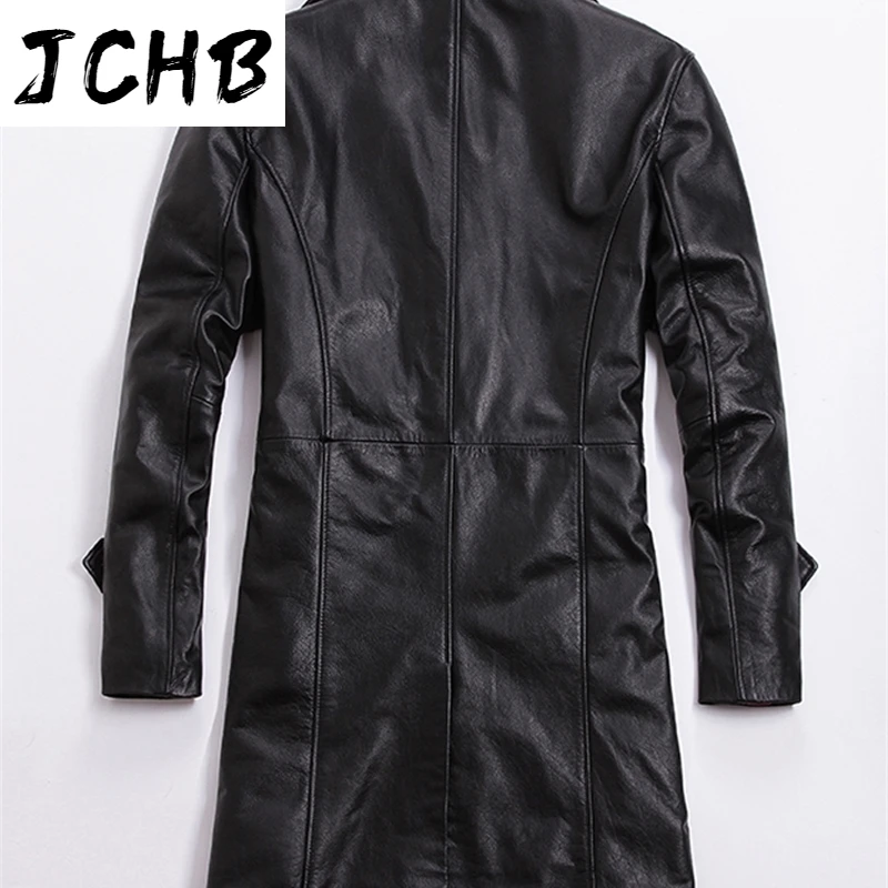 

Free plus shipping.winter size,Russian size 58.Brand casual men warm cowhide Jacket,men's genuine Leather long coat.quality