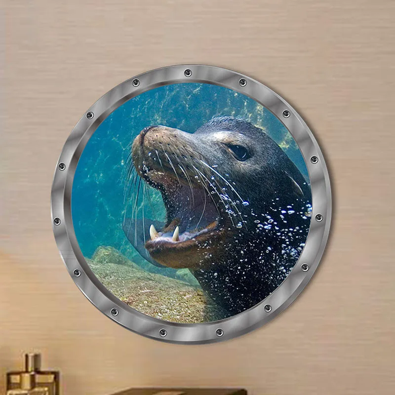 Милые животные в виде акулы кораллов рыбок черепахи морского мира 3D фотообои