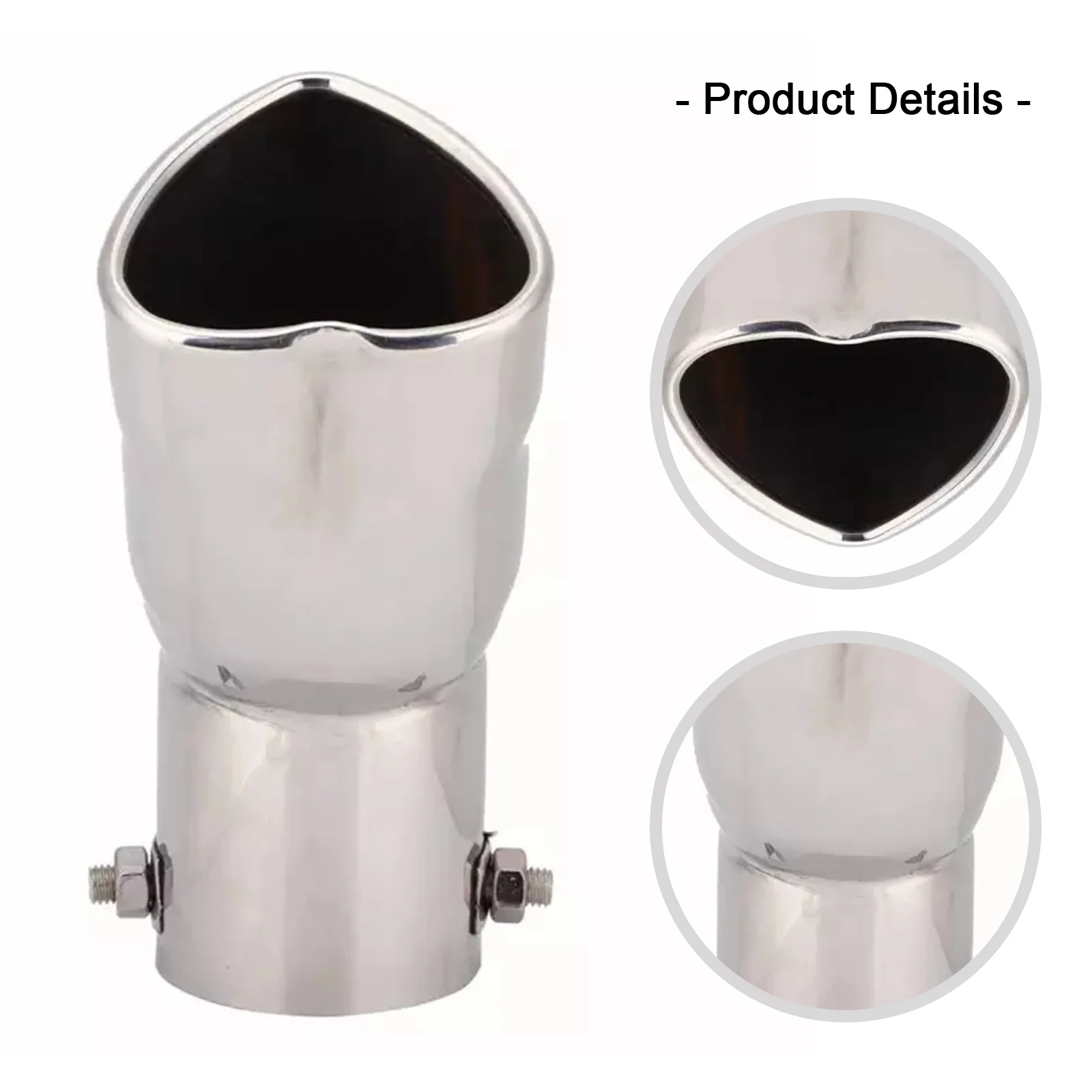 Наконечник универсального автомобильного глушителя в форме сердца труба из