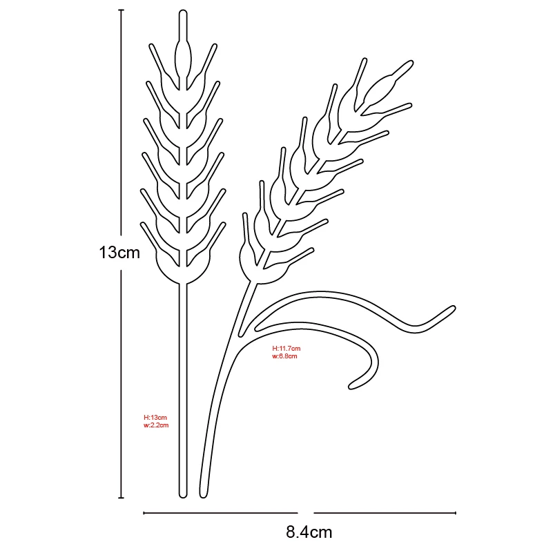 Металлические штампы для вырезания пшеницы на День Благодарения 2020 новая