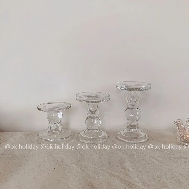 Свадебный Рождественский подсвечник современный марокканский стеклянный